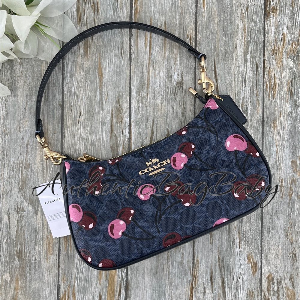 Coach Teri Shoulder Bag With Cherry Print Purse